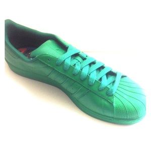 Pharrell Adidas Green Stan Smith Sneakers